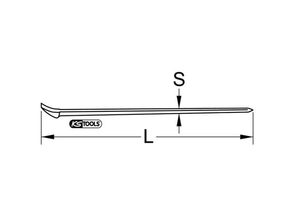 KS Tools 963.9725, Aluminium, Bronse, 1250 mm, 1 stykker
