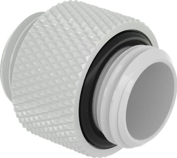 Barrow rett adapter G1/4" AG til G1/4" AG, 10mm - hvit