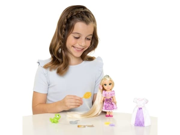 Disney Princess docka 15 cm – Rapunzel med längst hår (233794)
