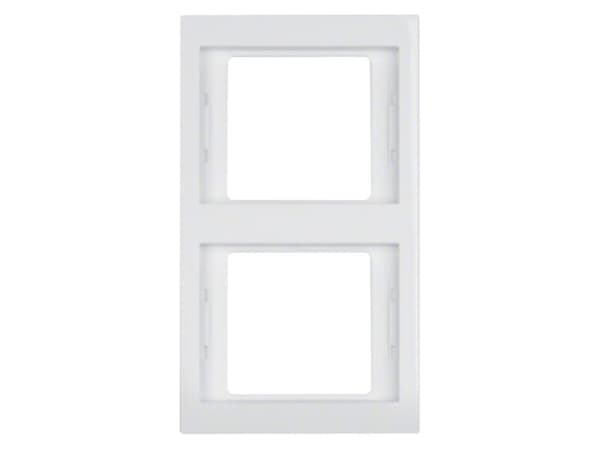 Hager dubbelram BERKER vit 13237009