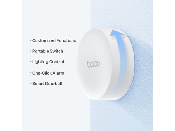 TP-Link Tapo S200B, Trådlös, Vit, Vägg, 868, 922 MHz, inomhus, Android, iOS