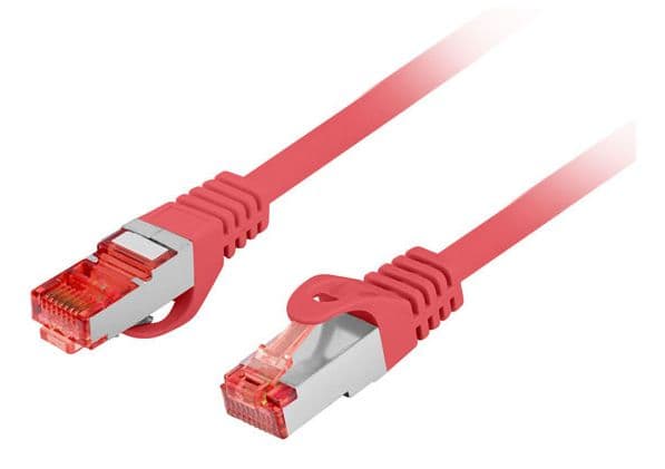 PATCHKABEL CAT.6 S/FTP LSZH CU 0,5M RÖD FLUKE PASSERADE LANBERG