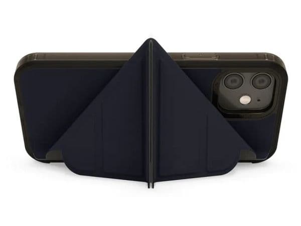 Pipetto Origami Folio-deksel til iPhone 12 Pro Max - Marineblå