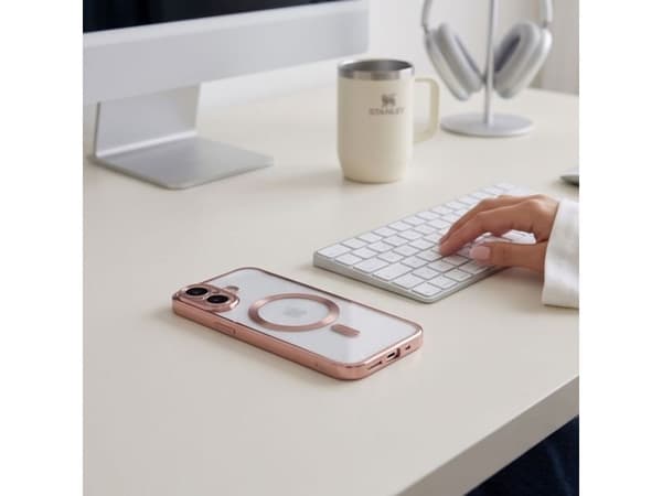 Tech-Protect MagFlex Case for iPhone 17 - Transparent Pink
