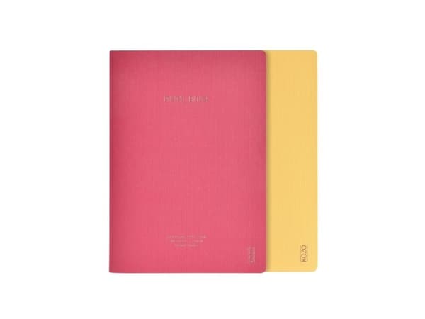 KOZO Notesbog A5 2 Pack Guava Pink / Honey