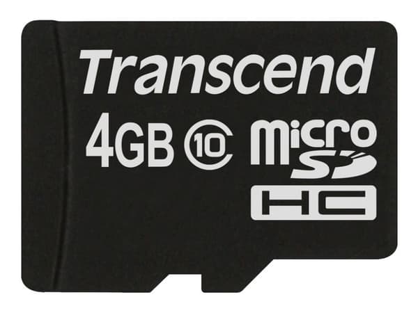 Transcend Premium - Flashminnekort - 4 GB - Class 10 - 133x - microSDHC