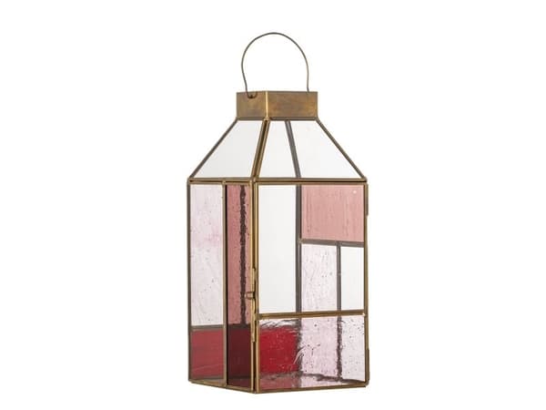 BLOOMINGVILLE Drew-lykta, rosa, glas