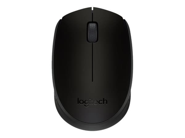 Logitech M171, Molempikätinen, Optinen, Langaton RF, 1000 DPI, Musta, Harmaa