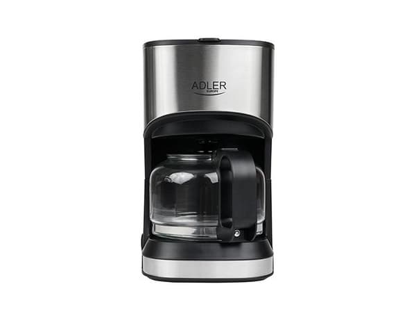 Adler AD 4407, Kaffebrygger (drypp), Malt kaffe, 550 W, Sort, Sølv