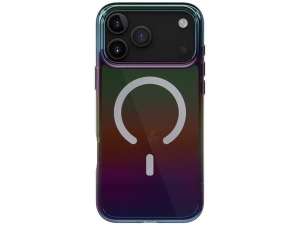 Uniq Iridescia-deksel til iPhone 17 Pro Max Magclick-lading - multicolor