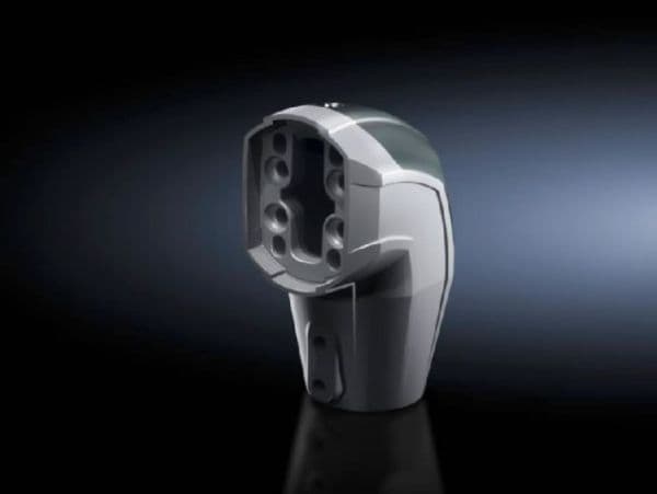 Rittal CP 6206.640, Støpt aluminium, Plast, Grå, Hvit