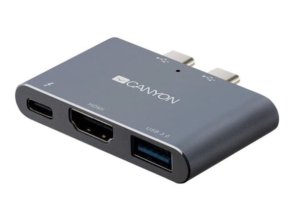 Canyon DS-1 - Dokkingstasjon - USB-C x 2 - HDMI