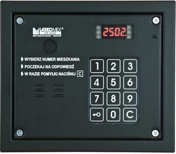 Laskomex CP-2503R sølv lydpanel med RFID nøkkel-leser