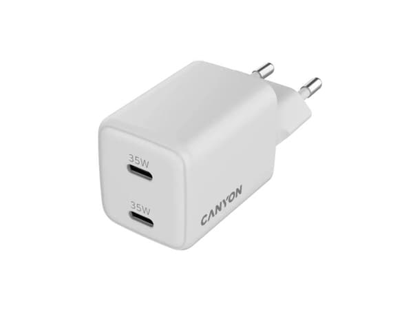 Canyon CU35CC, Innendørs, AC, Trådløs lading, Hvit