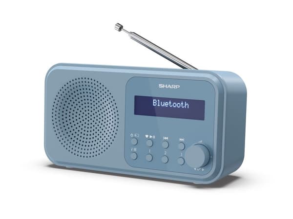 Sharp Tokyo DR-P420 - Bærbar DAB-radio - stålblå