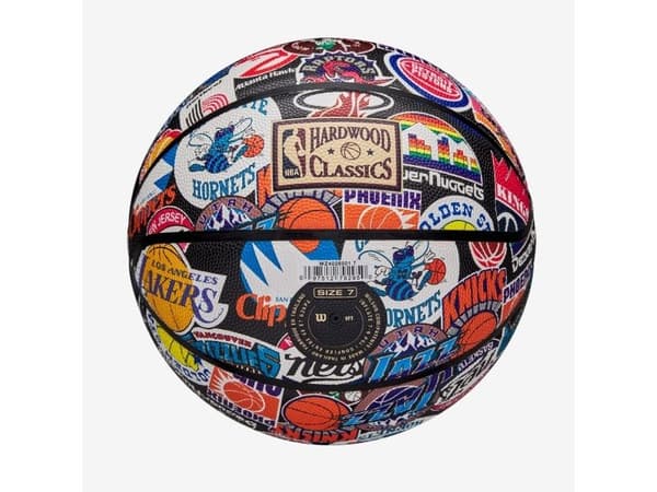 Wilson NBA All Team Retro, Multifärg, Inomhus & utomhus, NBA, 1 styck