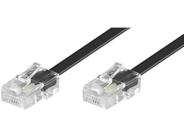 Goobay 50256, 6 m, RJ-45, RJ-45, Sort, Hankjønn, Hankjønn