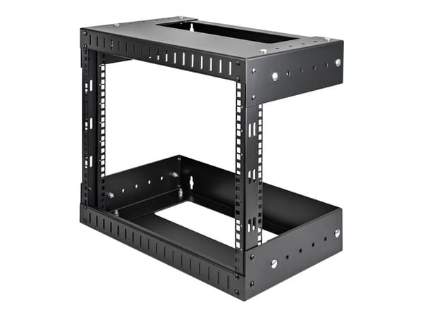 Startech 8U 19" Wall Mount Network Rack, Adjustable Depth 12-20" 2 Post Open Frame Server Room Rack for AV/Data/ IT Communication/Computer Equipmen...