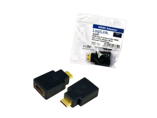 LogiLink - HDMI-sovitin - mini HDMI han til HDMI hun - lajitella