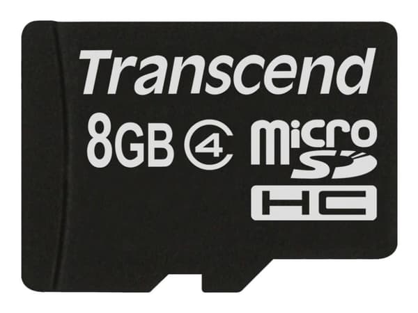Transcend - Flash-minneskort - 8 GB - Class 4 - microSDHC