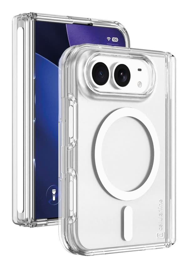 Cellularline GLOSSMAGIPH18FLDT, Mobilskal, Apple, iPhone 18 Duo, 19,8 cm (7.8"), Transparent