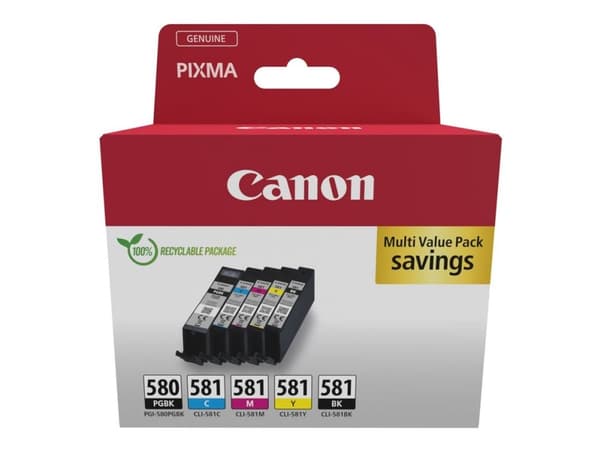CANON PGI-580/CLI-581 mustekasetti BK/CMYK Sec