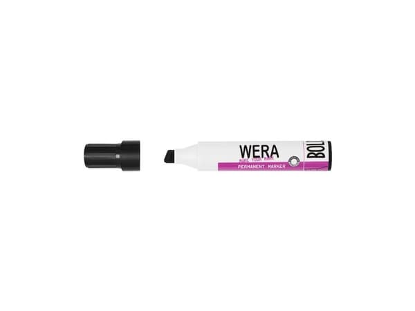 Marker, BNT Wera, 2-10MM, Spids, sort permanent - (10 stk.)