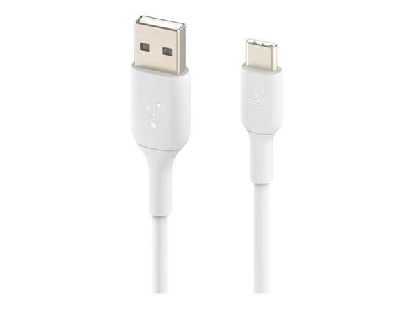 Belkin BoostCharge - USB-kabel - USB-C (hann) til USB (hann) - 15 cm - hvit
