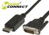 MicroConnect - DisplayPort-kaapeli - dual link - DisplayPort (uros) - DVI-D (uros) - 3 m