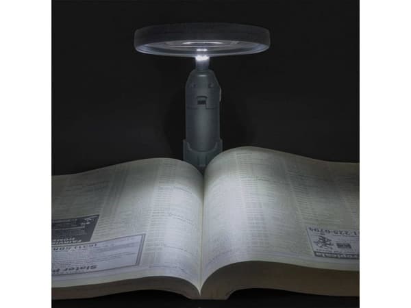 Carson MagniLamp, 3,5x, LED, AA, Grå, Transparent, 11 cm, 187 g