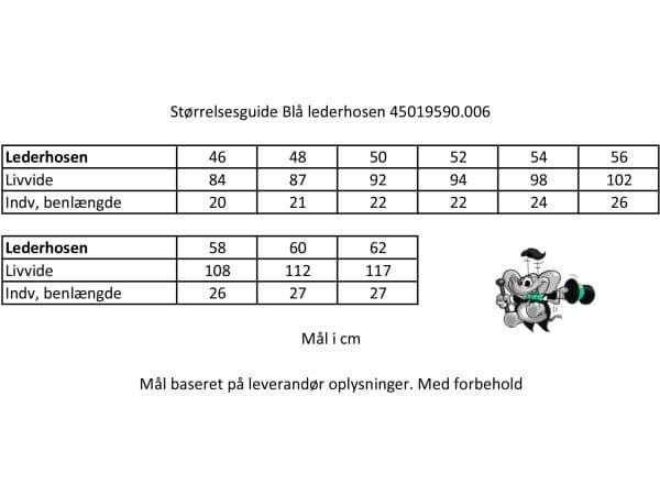Ægte Lederhosen, blå