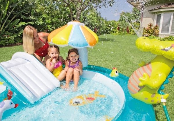 Intex Alligator Legepool, 160L, 201x170x84cm