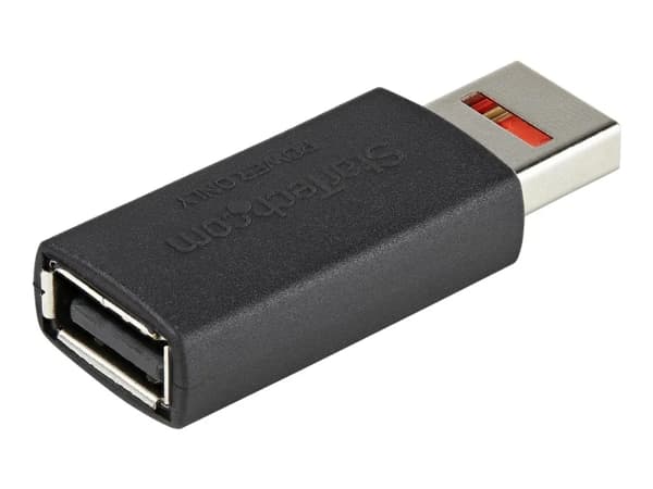 StarTech.com Secure Charging USB Data Blocker Adapter, Male to Female USB-A Charge-Only Adapter, No-Data Charge/Power-Only Adapter for Phone/Tablet...