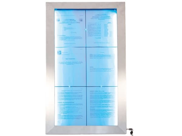 Securit® 6xA4 STAINLESS STEEL informationsdisplay
