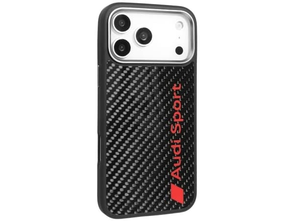 Audi R8 karbonfiber MagSafe-etui til iPhone 17 Pro Max - svart