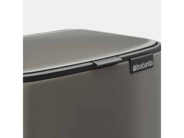Brabantia Bo, 7 l, Rektangulär, Stål, Platina, Plast, Pedal