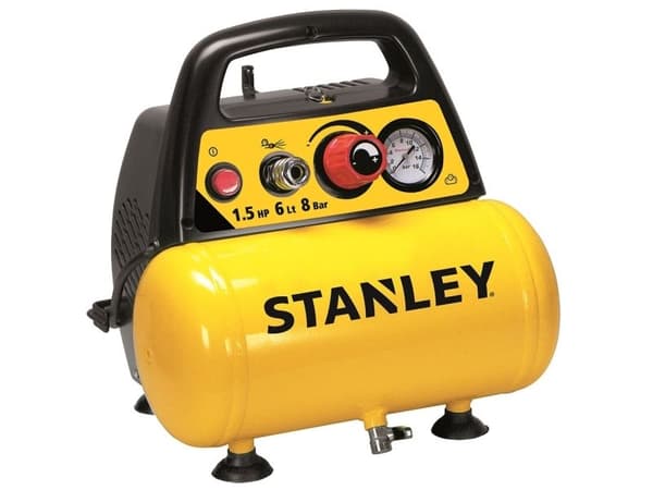 ÖLJYTÖN KOMPRESSORI 6L+PNEUMAATTINEN SARJA STANLEY