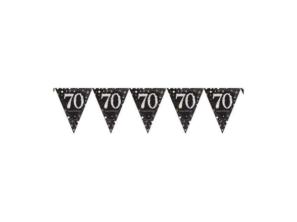 Vimpelguirlande 70 år Sparkling