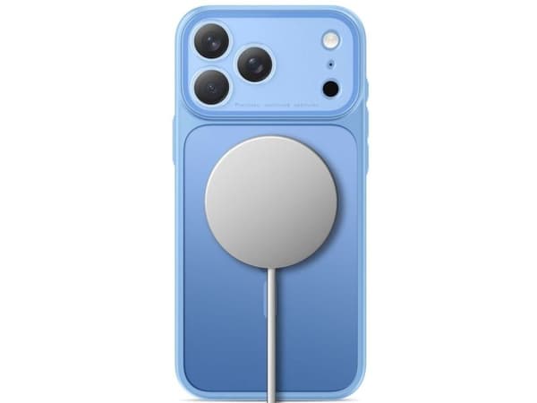 Tech-Protect MagPrime MagSafe CC case for iPhone 18 Pro / 17 Pro - light blue matte