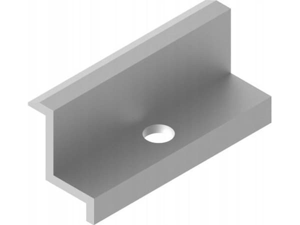 Baks sidebrakett for solcellepanel BUF35L svart (RAL2/9005) 827335