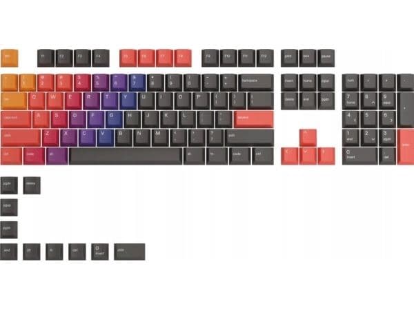 Glorious GPBT keycaps - 114 PBT-tangenter, ANSI, US-layout - Celestial Fire (GLO-KC-GPBT-CF)