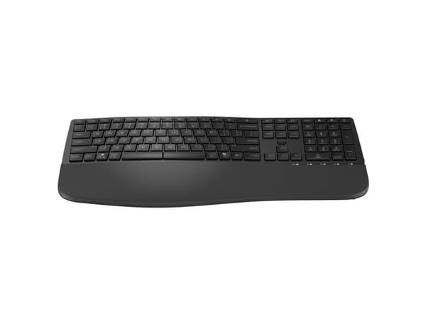 HP 680 CFT Dual-Mode KBD FR, Täysikokoinen (100 %), Langaton, RF Wireless + Bluetooth, musta