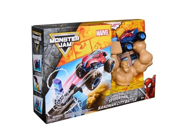 Monster Jam 1:64 Marvel Spiderman Playset