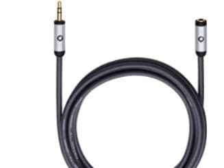 OEHLBACH 60036, 3.5mm, Hankjønn, 3.5mm, Hunkjønn, 5 m, Sort