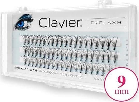 Clavier kunstige øyevipper i tufts C-Curl classic 10 ekte silke-tufts