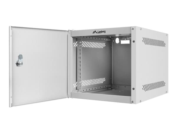 Lanberg - Rack skåp - väggmontering - grå, RAL 7035 - 4U - 10"