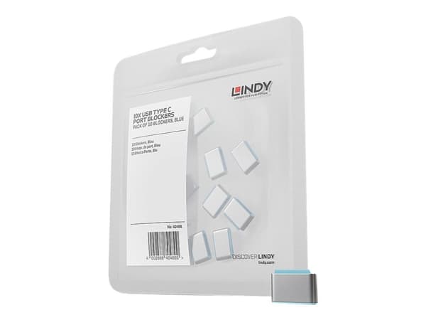 Lindy - USB-C-porttilokerot - sininen (10 kpl)