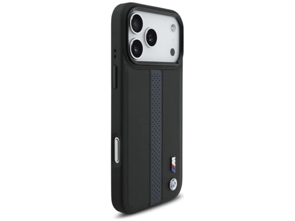 BMW M perforert stripe logo MagSafe-deksel til iPhone 17 Pro Max - blå