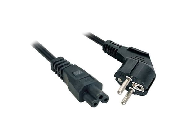 Lindy 5m, CEE 7/7 - IEC 320 C5, 5 m, CEE7/7, C5-kontakt