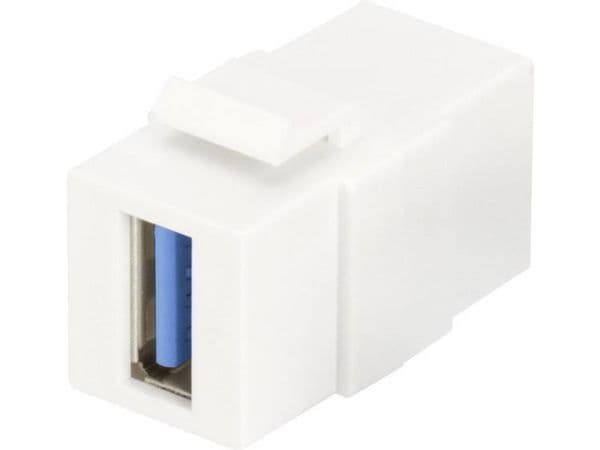 DIGITUS Professional DN-93404 - Modulär insättning - USB 3.0 Type A - kritvit, RAL 9003